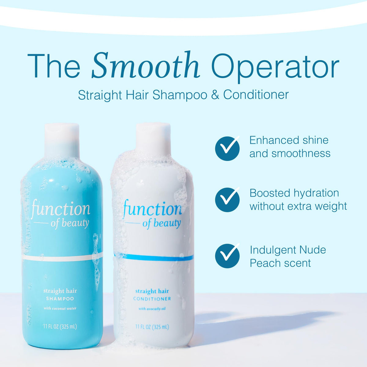 Function of Beauty pump dispensing shampoo texture for gentle lather and easy rinsing