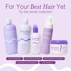 Function of Beauty ingredients label highlighting vegan squalane and argan oil benefits
