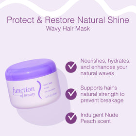 Function of Beauty creamy mask texture close-up showing rich hydrating consistency