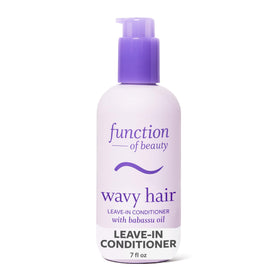 Function of Beauty front packaging showing 7 fl oz bottle and clear labeling benefits