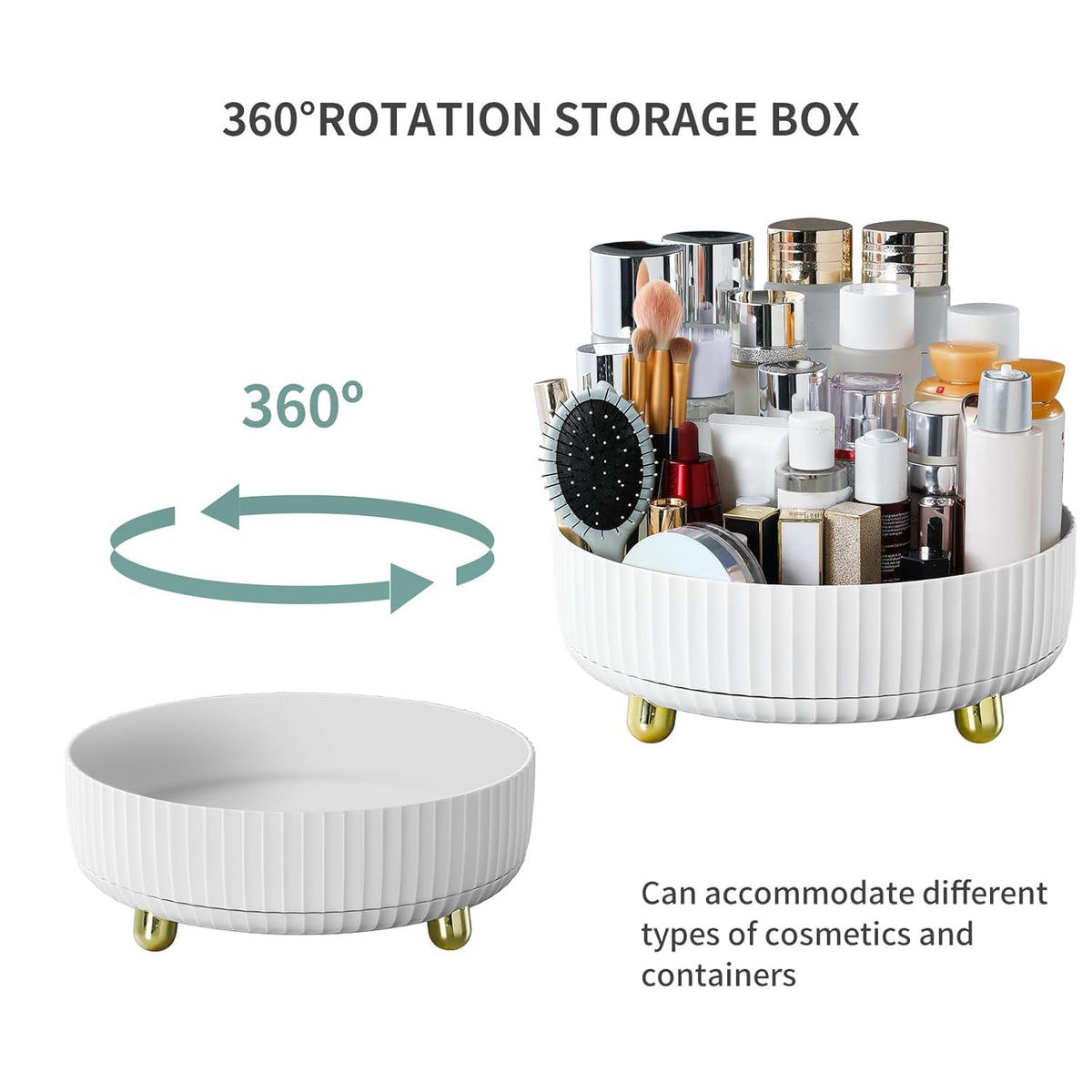 funest top view demonstrating 360-degree rotation for instant access