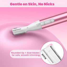 Funstant close-up of dual-sided blades highlighting rounded tips for safety