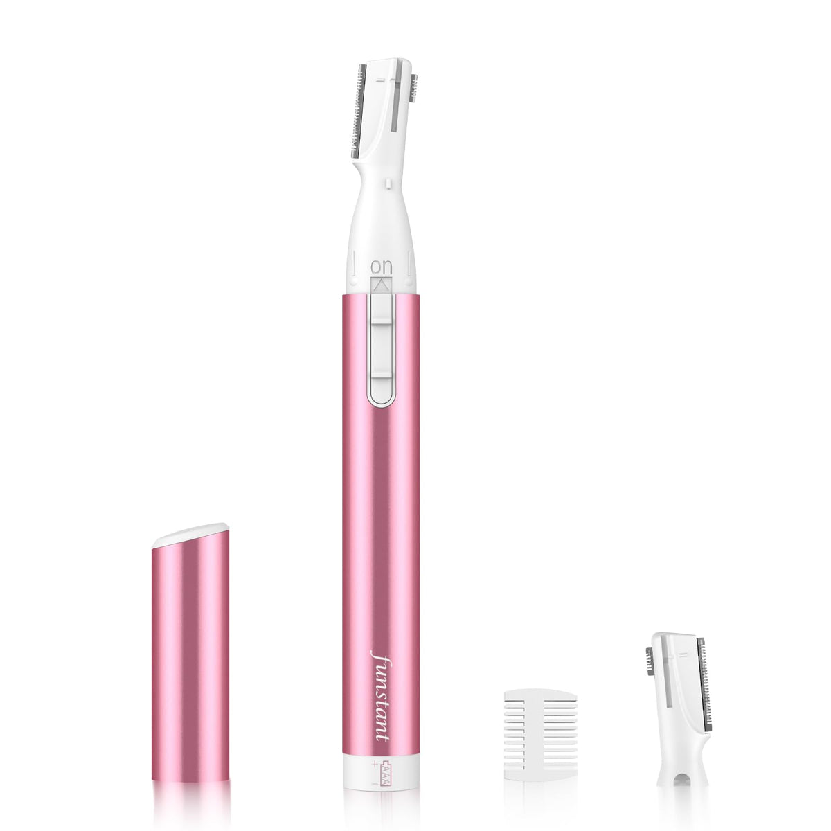 Funstant front view showing slim wand design and power button, precise control