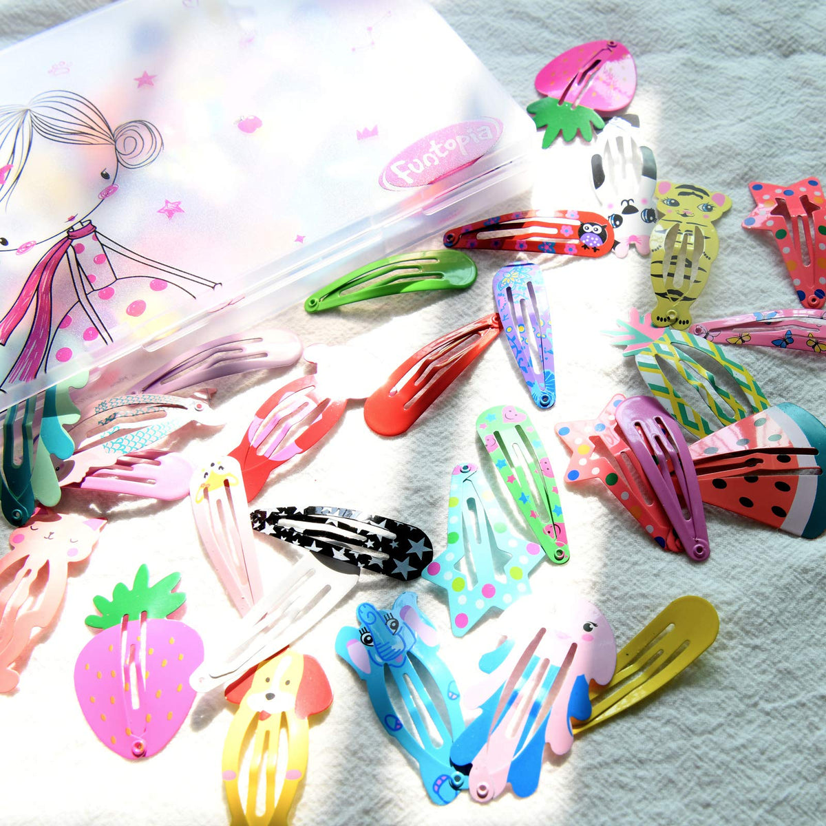 Funtopia animal-shaped clips array offering playful outfit accents