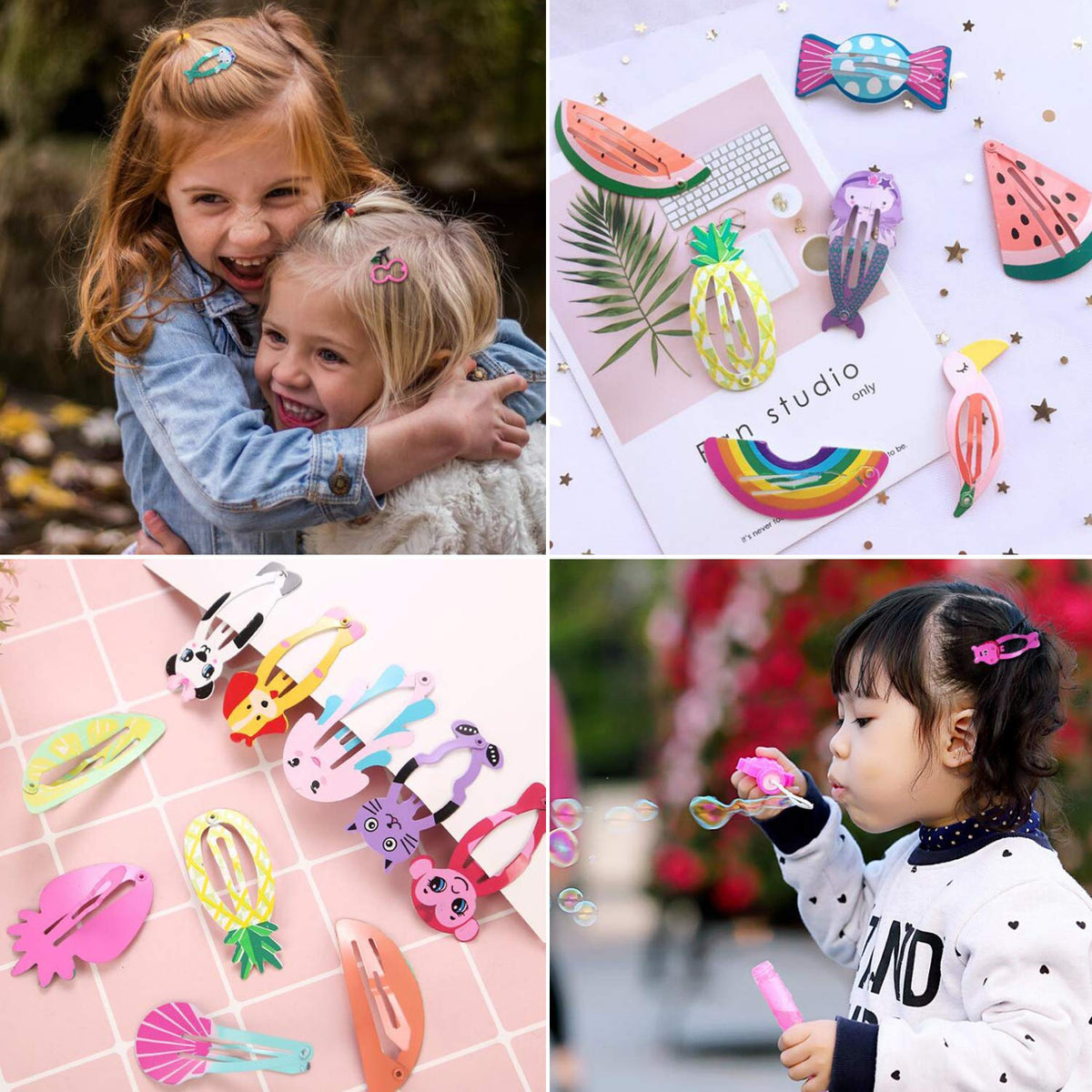 Funtopia clip in child hair demonstrating secure hold and styling benefit