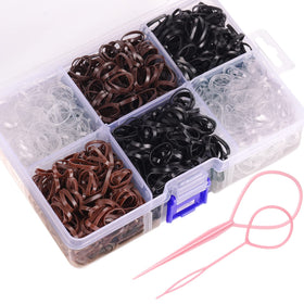 Funtopia front packaging showing 2500 elastics and organizer for easy storage