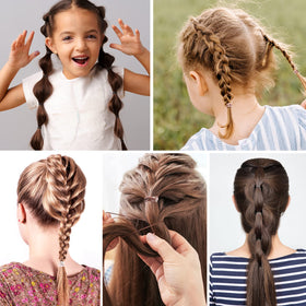 Funtopia mini elastic securing a small ponytail for neat, low-profile style