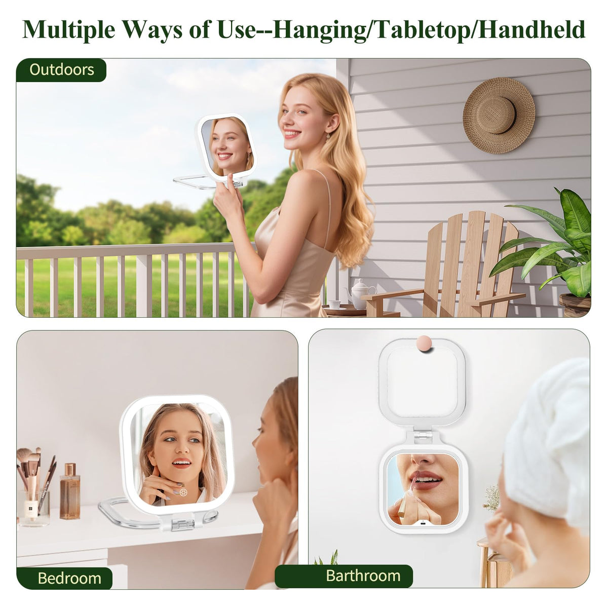 FUNTOUCH angled 300° rotation on desk for flexible viewing positions