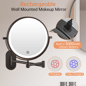 FUNTOUCH close-up of 30x magnifying glass highlighting precision detail for makeup