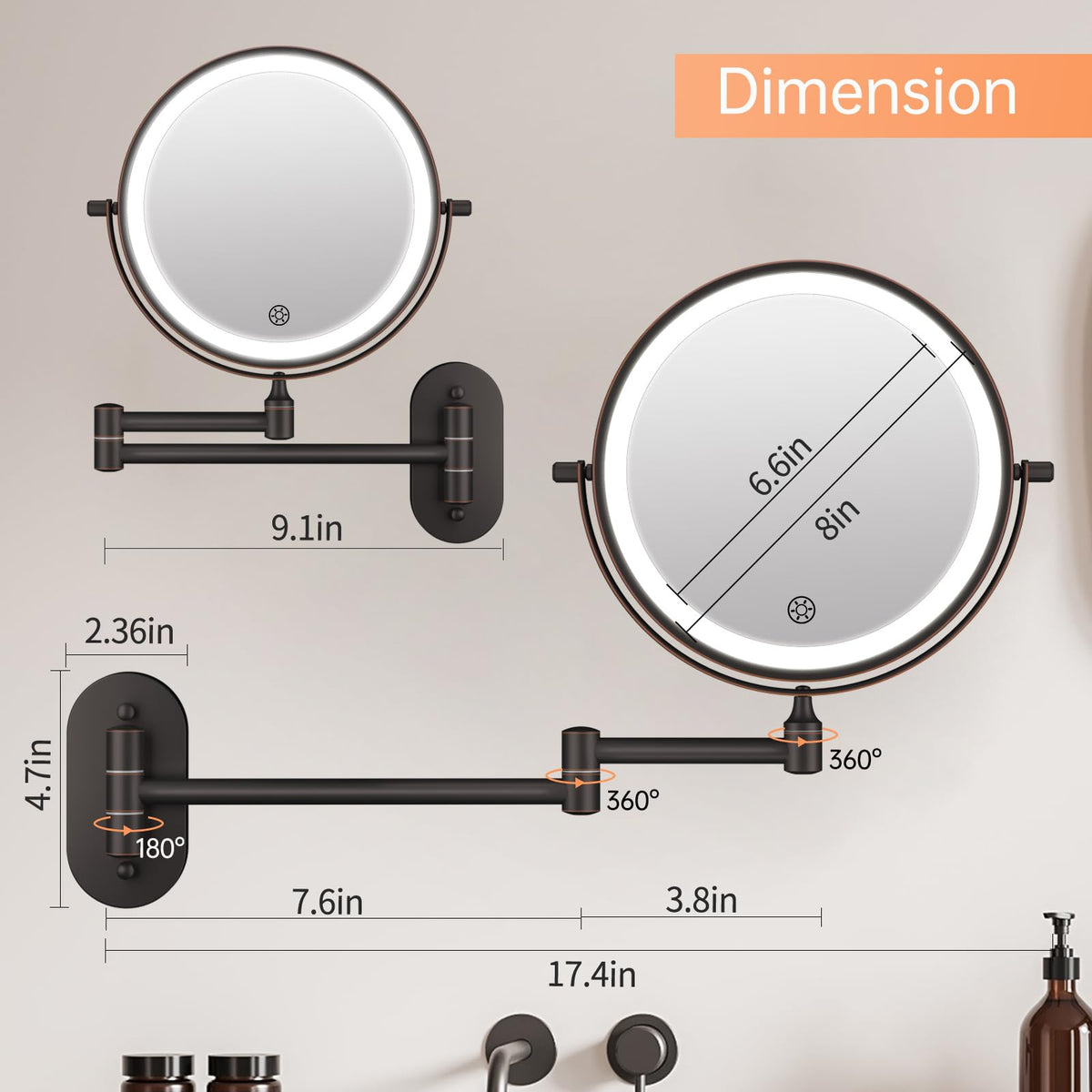FUNTOUCH folded flat against wall illustrating space-saving and safe storage benefit