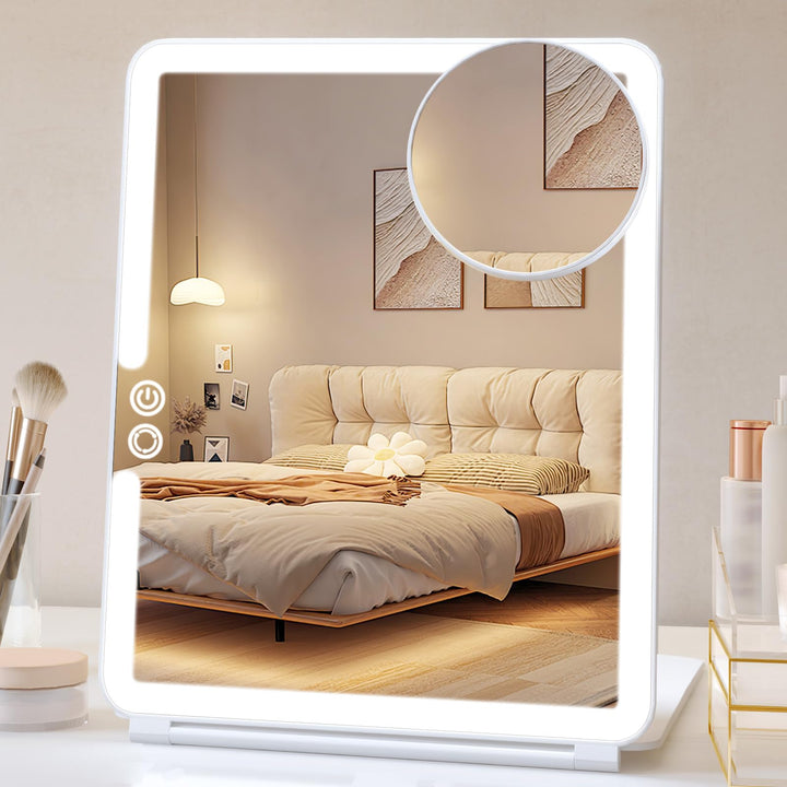 FUNTOUCH folded travel mirror compact and portable for easy packing