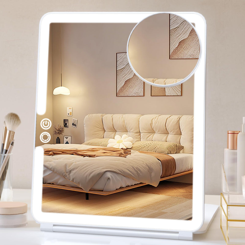 FUNTOUCH folded travel mirror compact and portable for easy packing