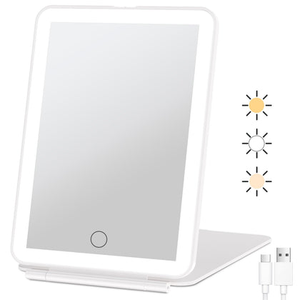 FUNTOUCH front view showing LEDs and clean reflection, ideal for flawless makeup