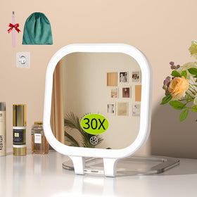 FUNTOUCH front view showing compact illuminated mirror, ideal for travel