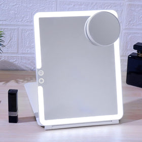 FUNTOUCH mirror on a vanity in a lifestyle scene for everyday use