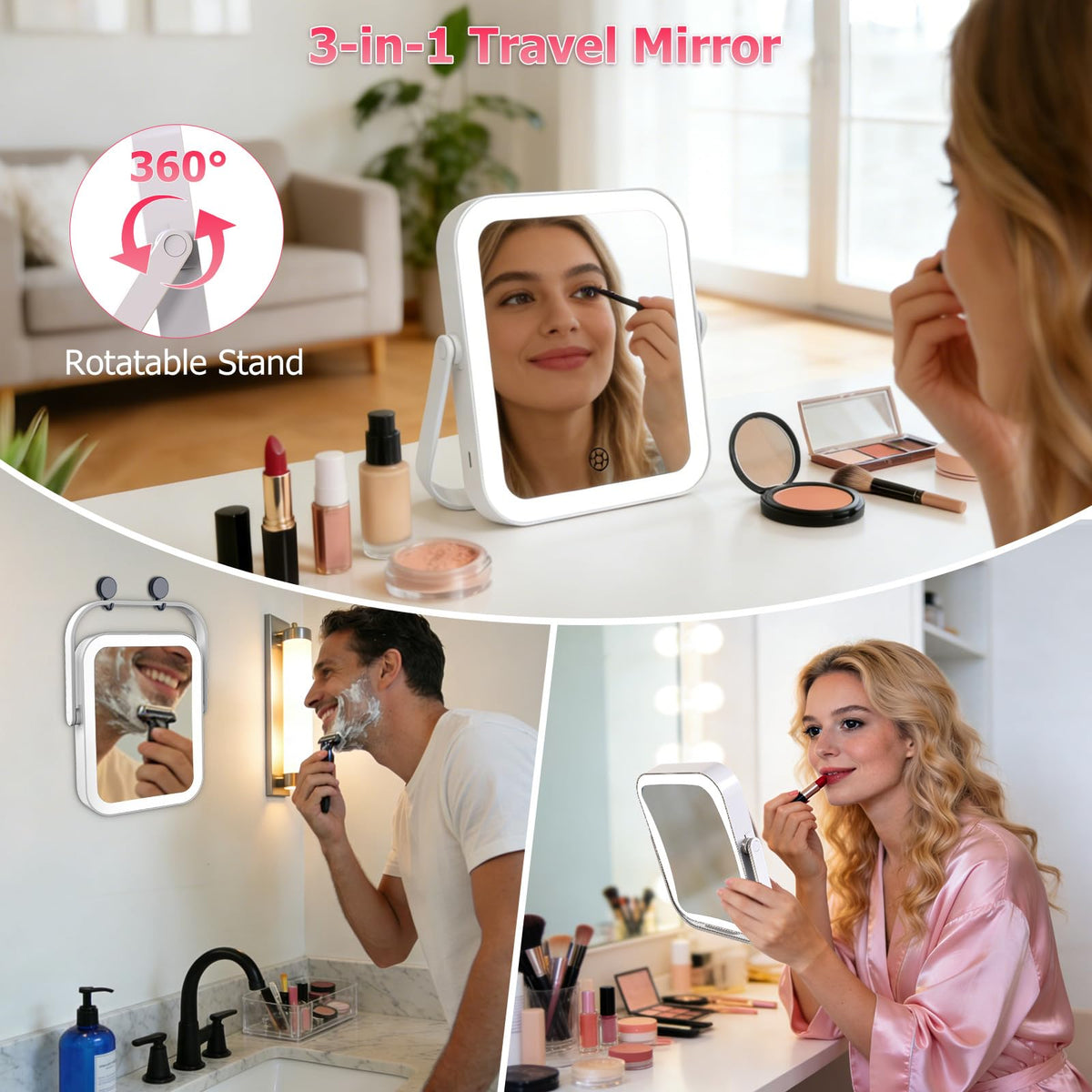 FUNTOUCH side profile hung on wall to illustrate versatile mounting and space saving