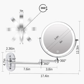 FUNTOUCH size comparison with hand to illustrate scale and reach in small bathrooms
