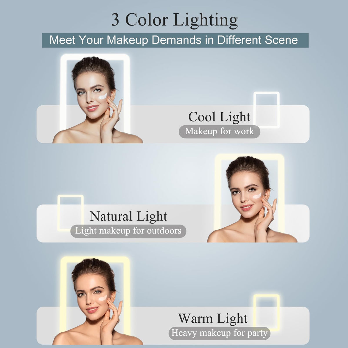 FUNTOUCH touch control panel lit, showing dimmable settings for precise brightness