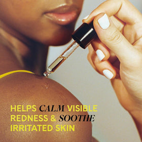 Fur applied to bikini line to soothe razor bumps and reduce redness