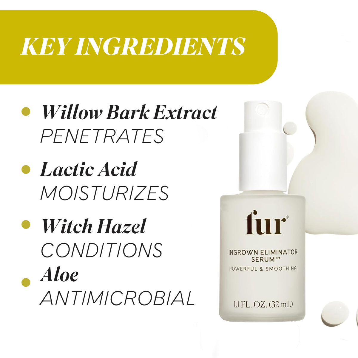 Fur bottle on bathroom counter lifestyle image showing easy daily use