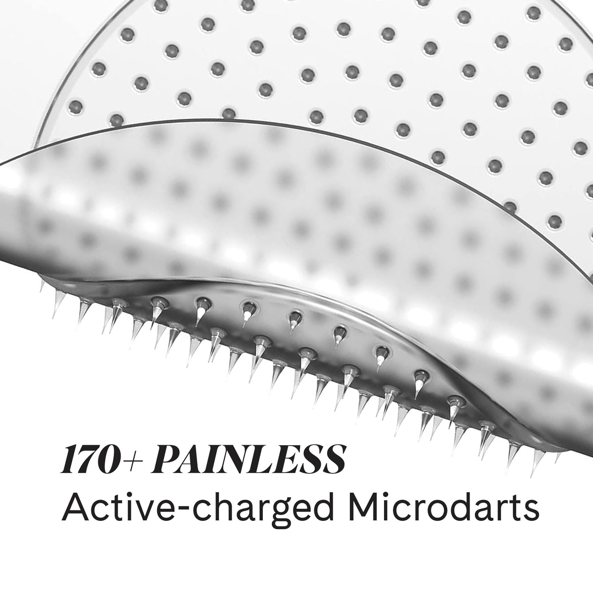 Fur close-up of microdarts revealing precise targeted delivery benefit