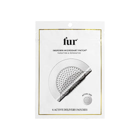Fur front packaging showing six-count patch box and benefits