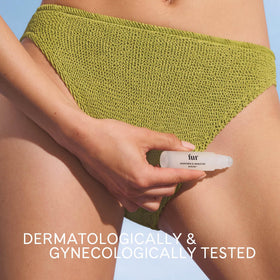 Fur product label listing AHAs BHAs witch hazel and aloe benefits