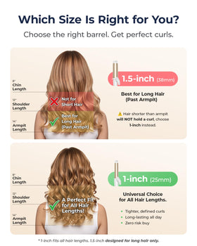 FURIDEN Lite clamp and wide barrel detail illustrating dual-function design for curls and smoothing