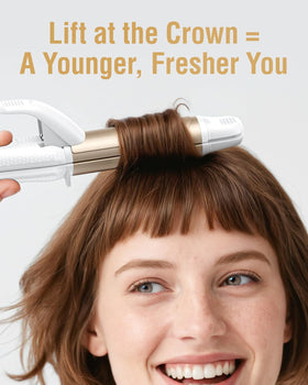 FURIDEN Lite curling short hair demonstrating tight, defined curls on the go