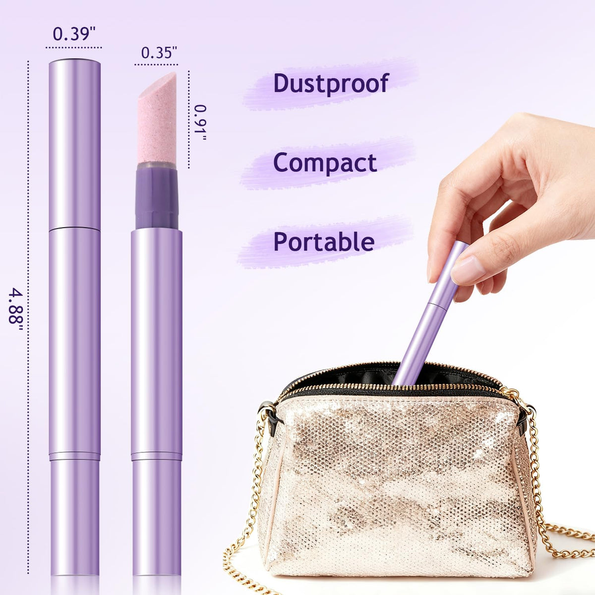 furtherpretty five pens beside coin showing compact travel size