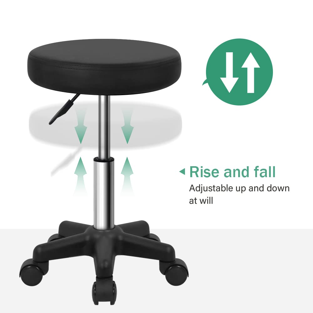 FURWOO in-use stool in salon illustrating ease of movement during treatments