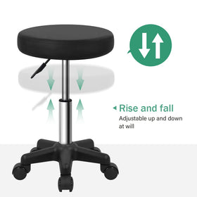 FURWOO in-use stool in salon illustrating ease of movement during treatments