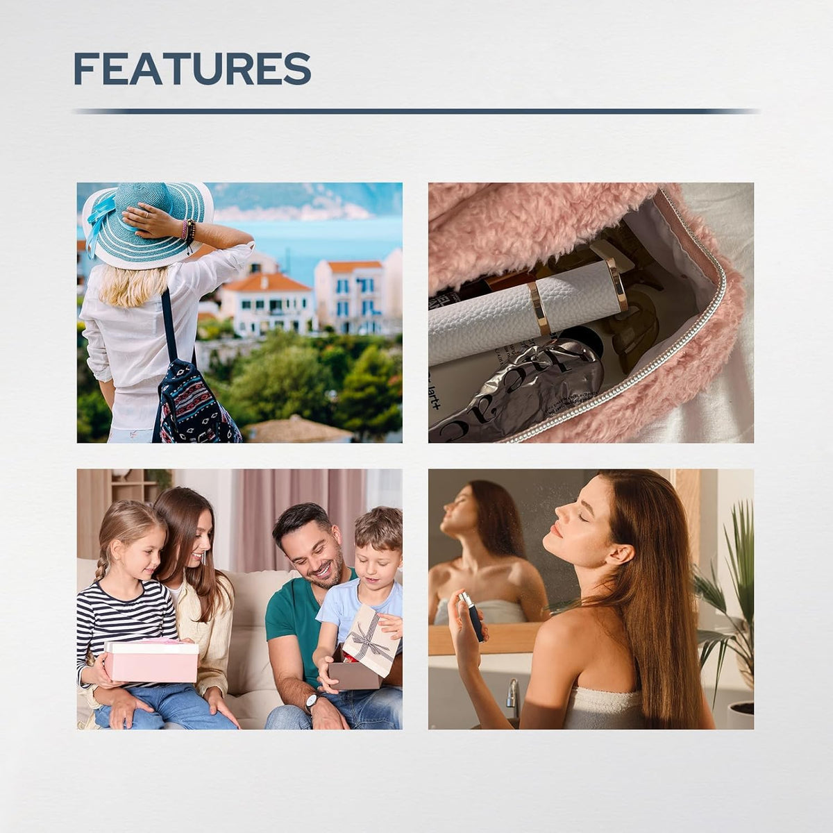 Fusupak included funnel and dropper for clean, spill-free refilling on the go