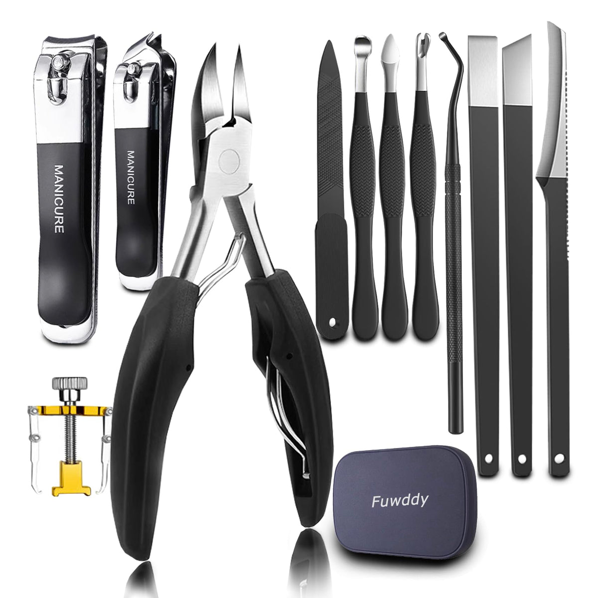 Fuwddy front packaging showing kit contents and durable finish for easy storage