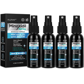 FUZYAT front bottle view showing label and unscented minoxidil strength benefit