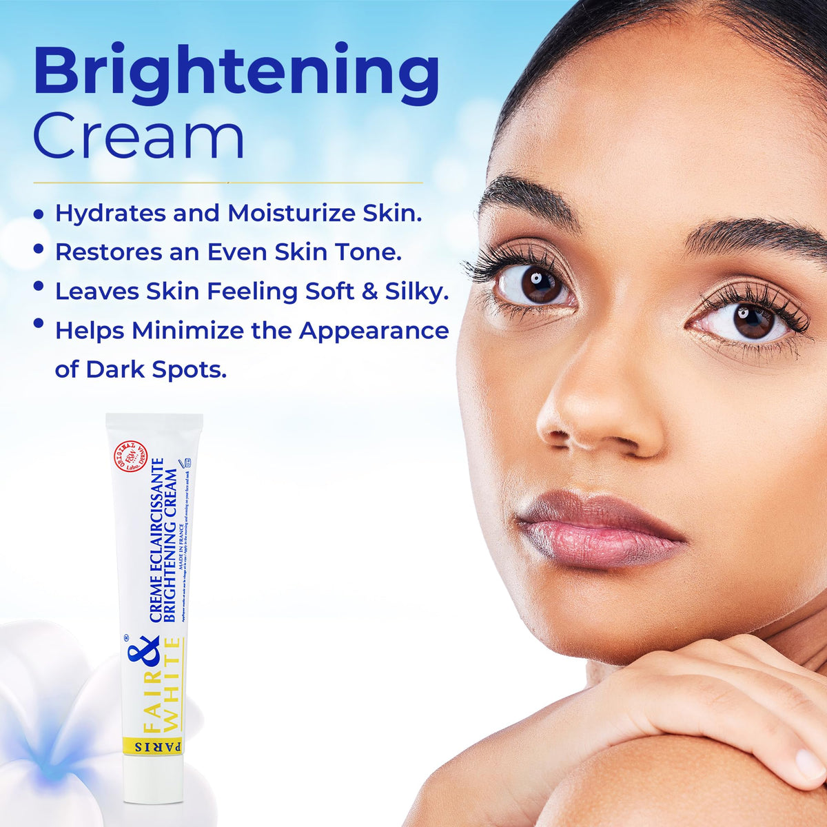 F&W cream texture in open jar highlighting lightweight spreadability
