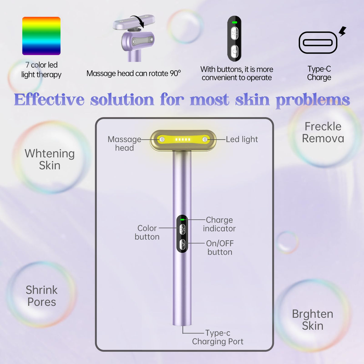 Fxtiaa in use on cheek and jawline, provides gentle massage benefit