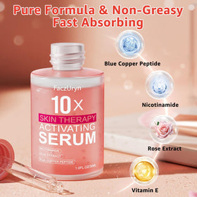 Fymiox bottle next to red light device illustrating compatibility