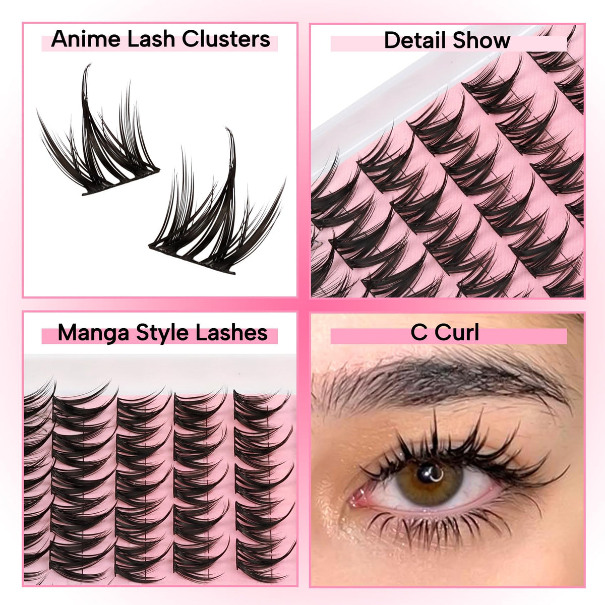 Fyonas Cutey close-up of spiky cluster texture and fiber tips for defined lift