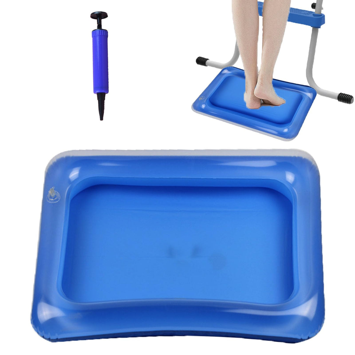FysaH front view of inflated foot basin showing clean rim and easy access