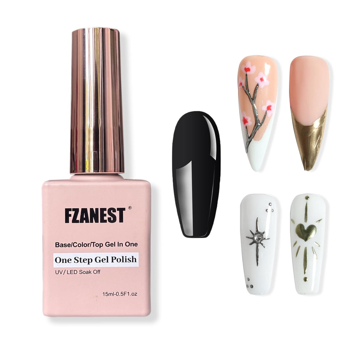 FZANEST front bottle black 15ml showing label and compact size benefit
