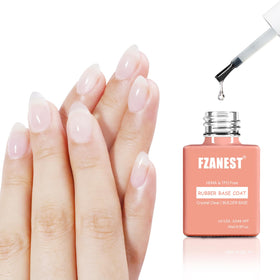 FZANEST front bottle view showing clear builder gel and easy identification benefit