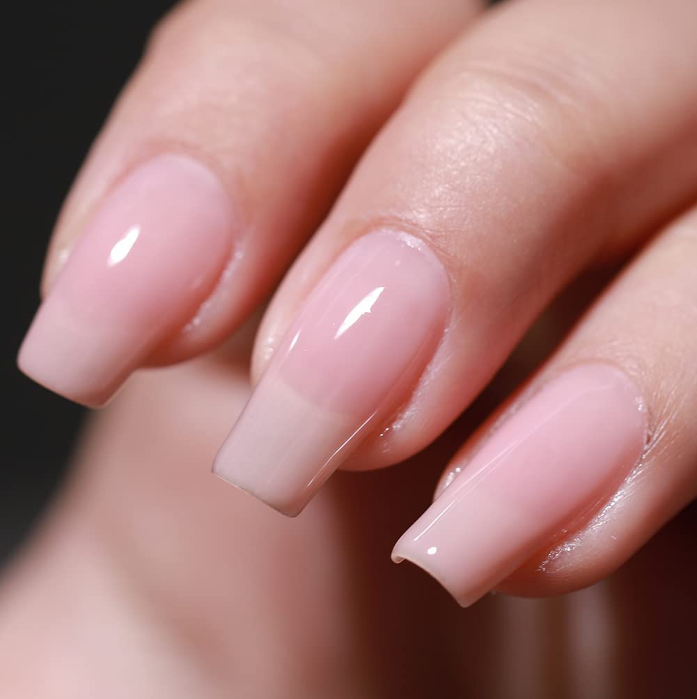 FZANEST front bottle image showing nude pink gel polish and label benefit