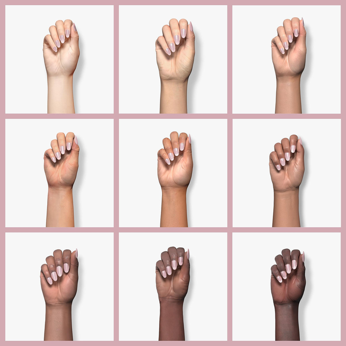 FZANEST before and after manicure demonstrating natural look and coverage benefit