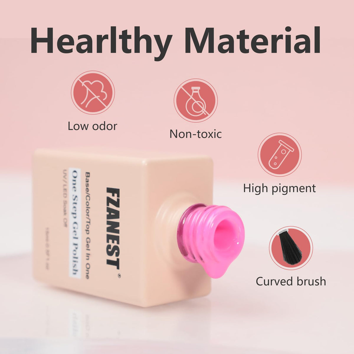 FZANEST salon lifestyle manicurist using bottle showing professional speed benefit