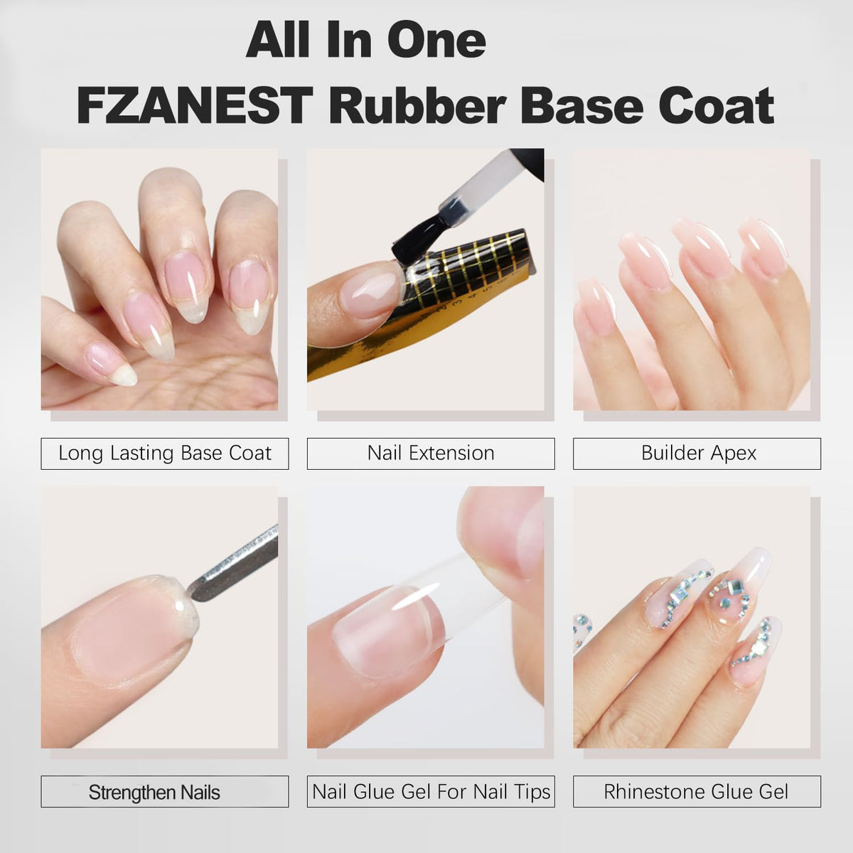 FZANEST used to glue a tip demonstrating secure adhesion and quick extension