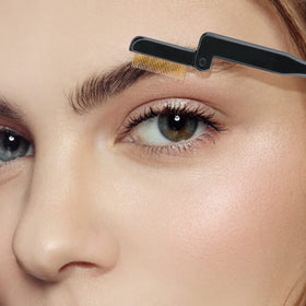 G2PLUS comb grooming eyebrow hairs for neater, natural-looking brows