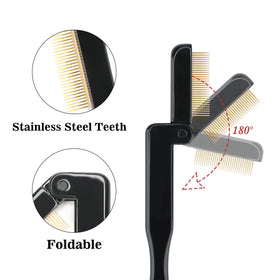 G2PLUS folded comb stored in compact box protecting teeth for travel