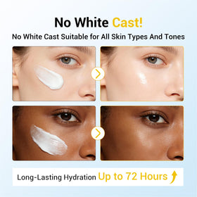 Gaayou applied on skin demonstrating no white cast and smooth finish
