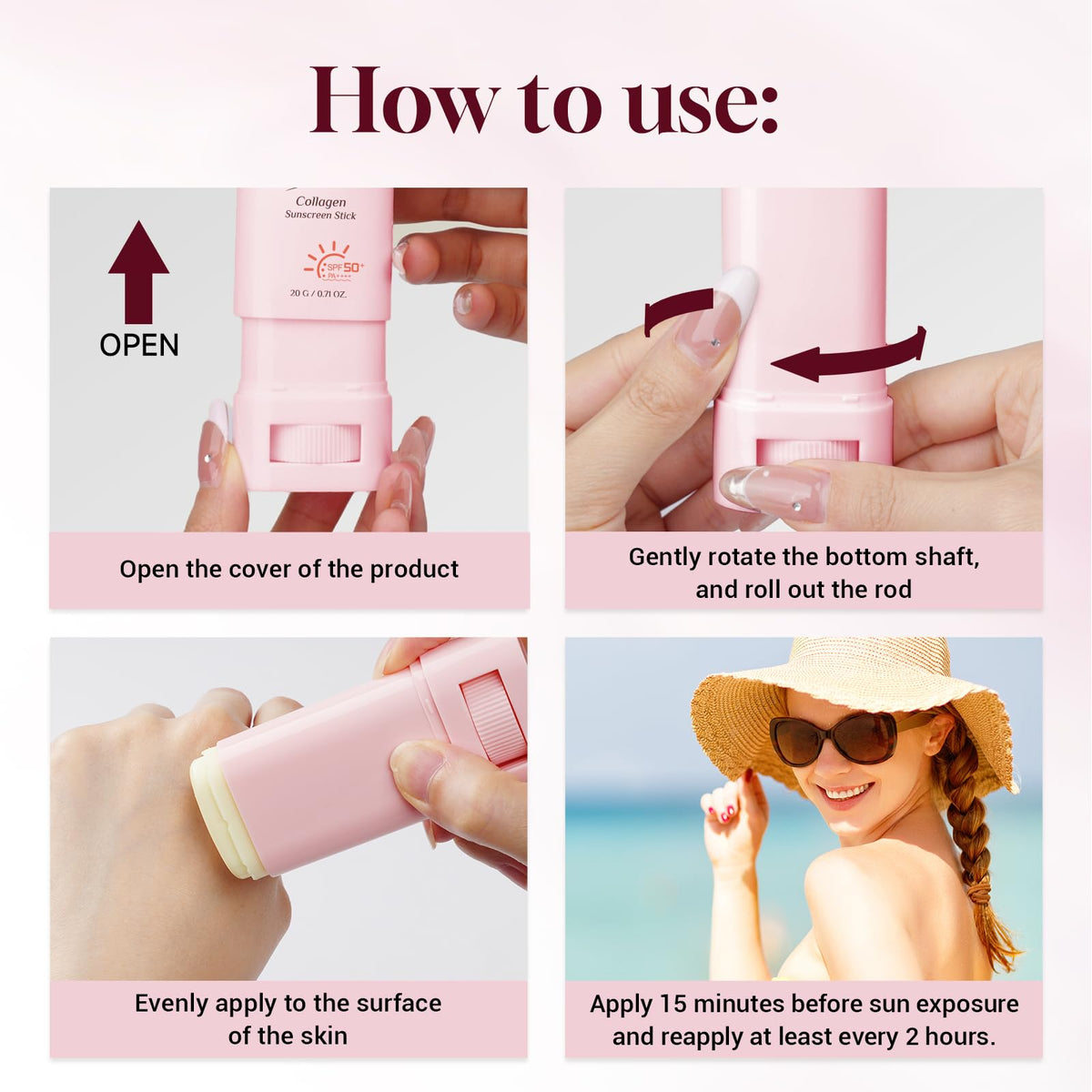 Gaayou face application in outdoor setting showing easy reapplication